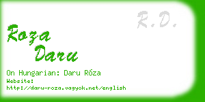roza daru business card